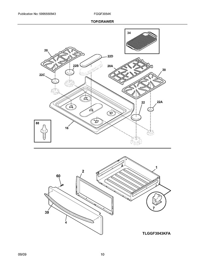 Diagram for FGGF3054KWB