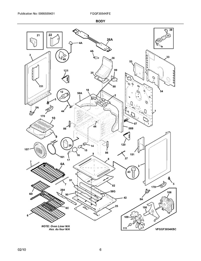 Diagram for FGGF3054KFE