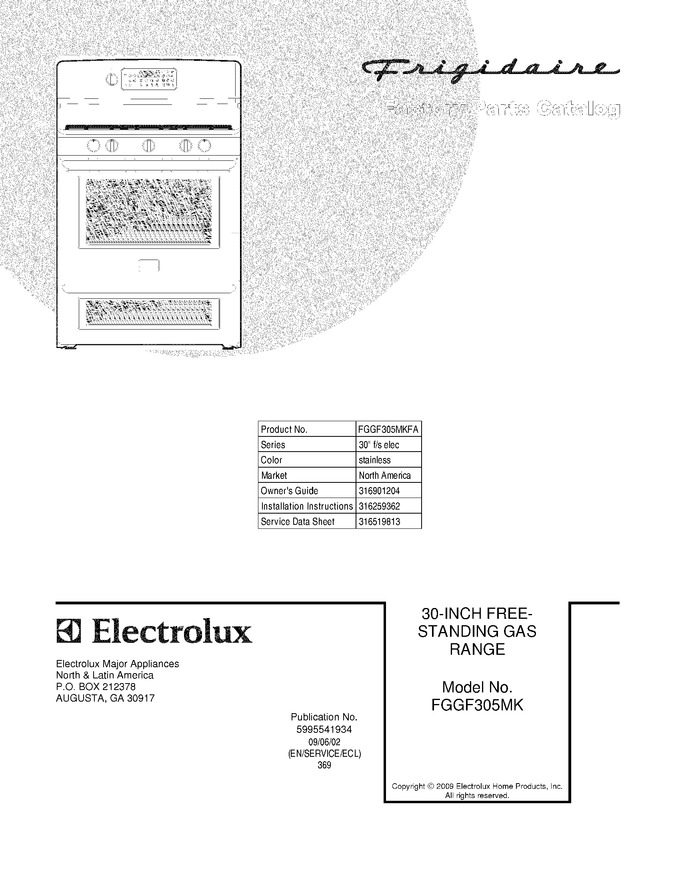 Diagram for FGGF305MKFA