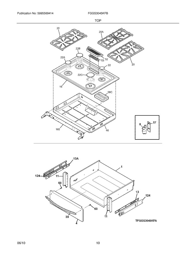 Diagram for FGGS3045KFB