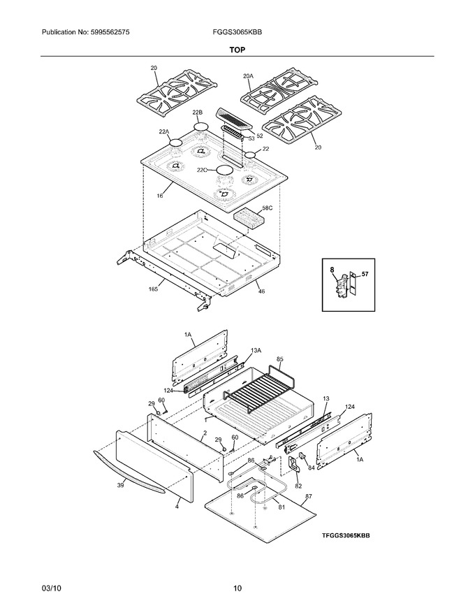 Diagram for FGGS3065KBB