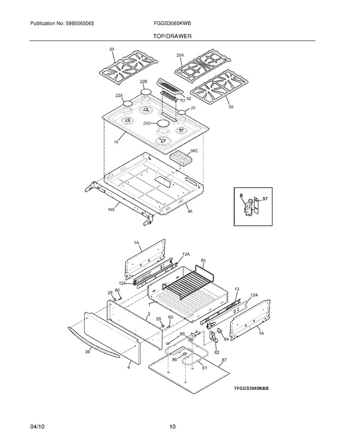 Diagram for FGGS3065KWB