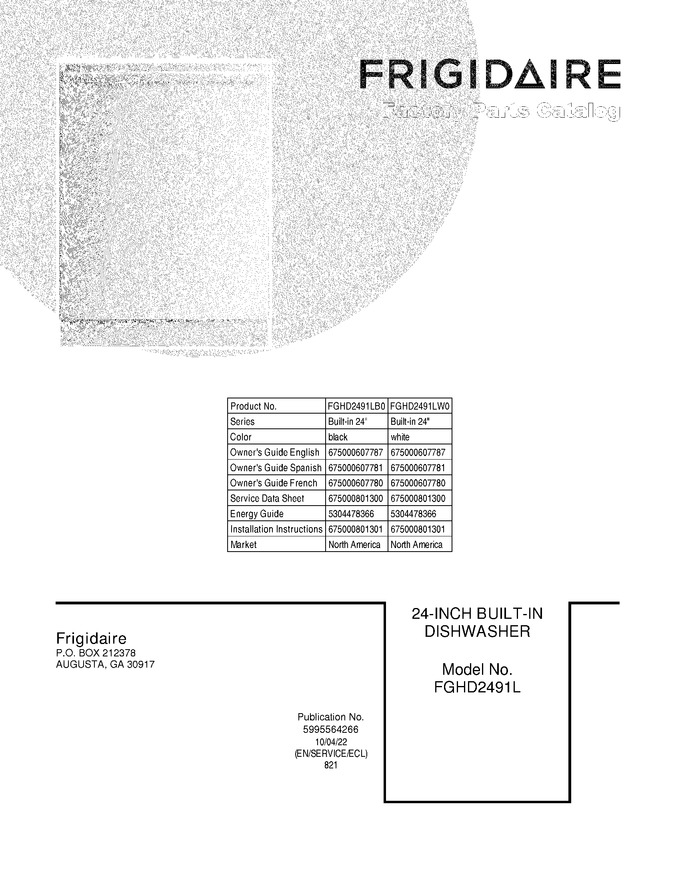 Diagram for FGHD2491LW0