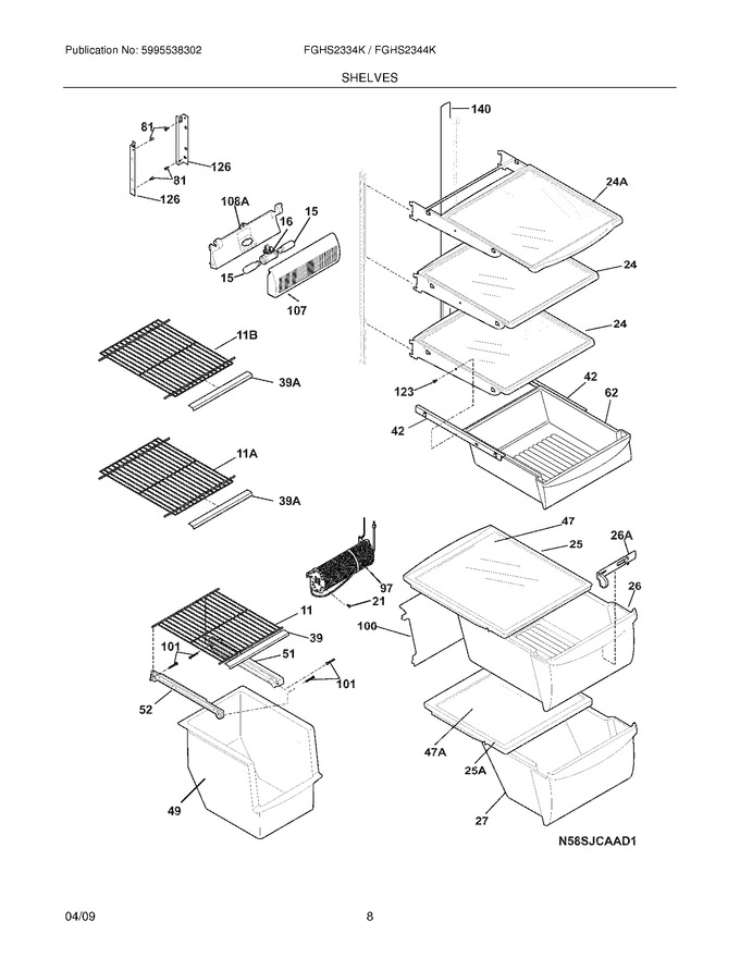 Diagram for FGHS2334KW1