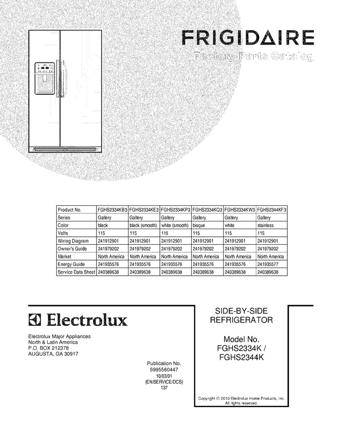 Diagram for FGHS2334KW3