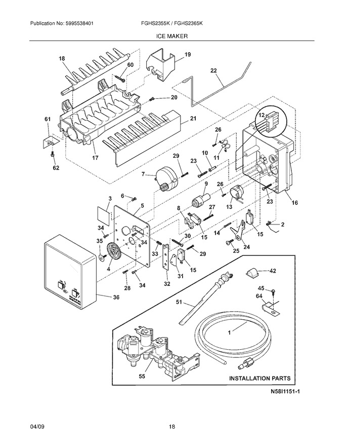 Diagram for FGHS2355KE1