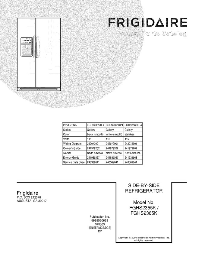 Diagram for FGHS2355KE4
