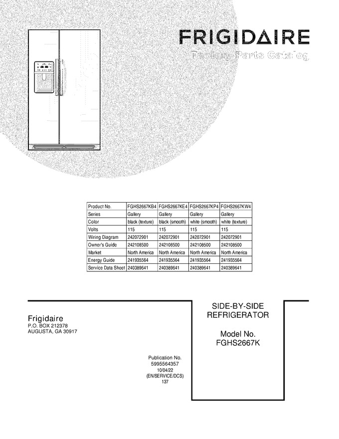 Diagram for FGHS2667KP4