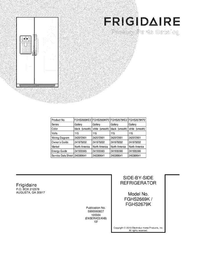 Diagram for FGHS2669KE2
