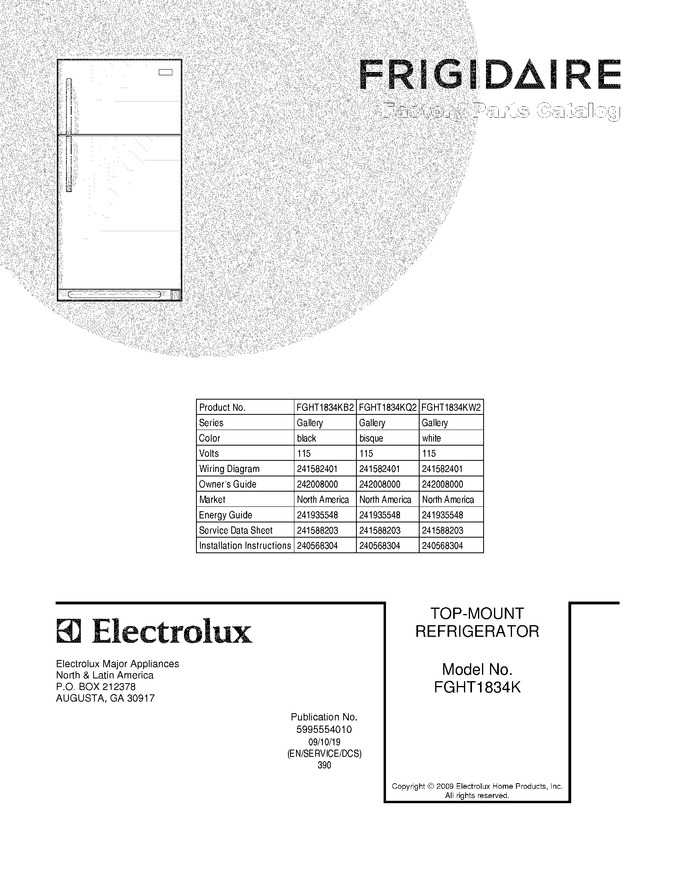 Diagram for FGHT1834KW2