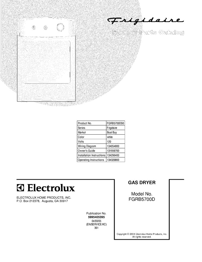 Diagram for FGRB5700DS0