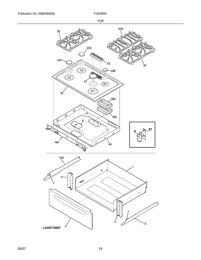 Diagram for FGS365EBD