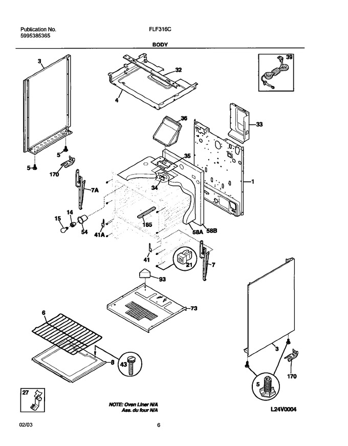 Diagram for FLF316CSA
