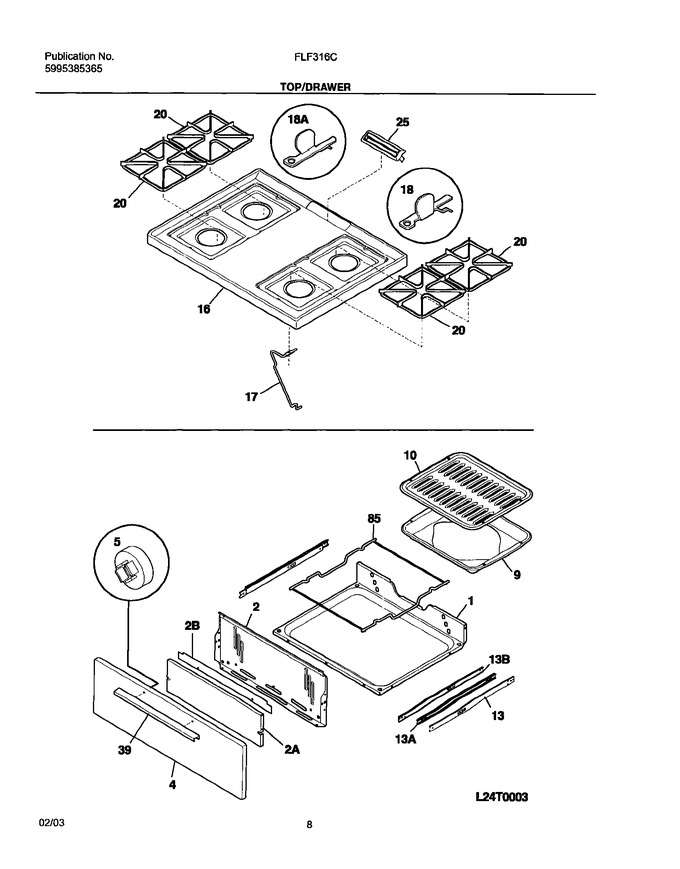 Diagram for FLF316CSA
