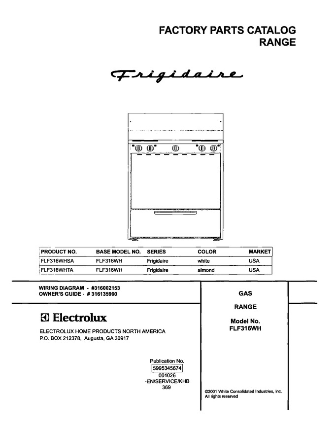 Diagram for FLF316WHSA