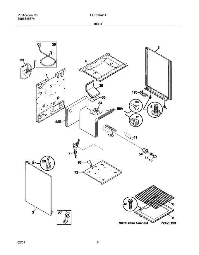 Diagram for FLF316WHTA