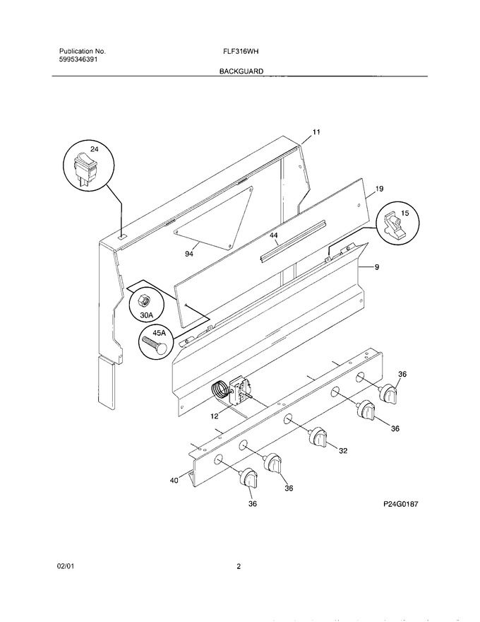 Diagram for FLF316WHTB