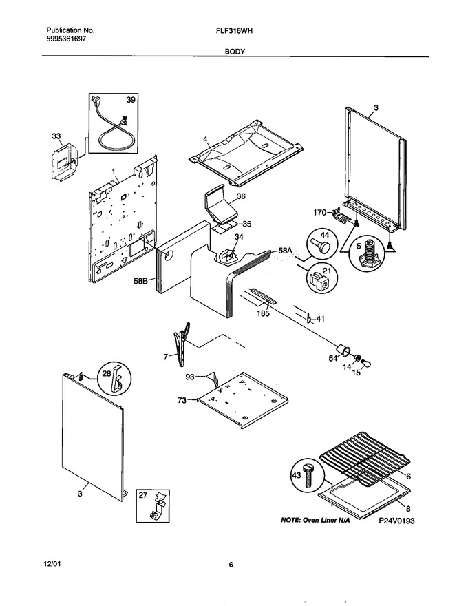 Diagram for FLF316WHTC