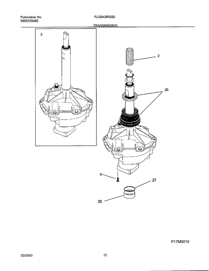 Diagram for FLGB43RGS0