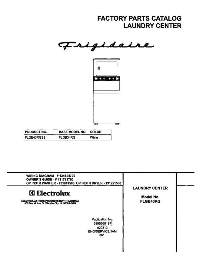 Diagram for FLGB43RGS2