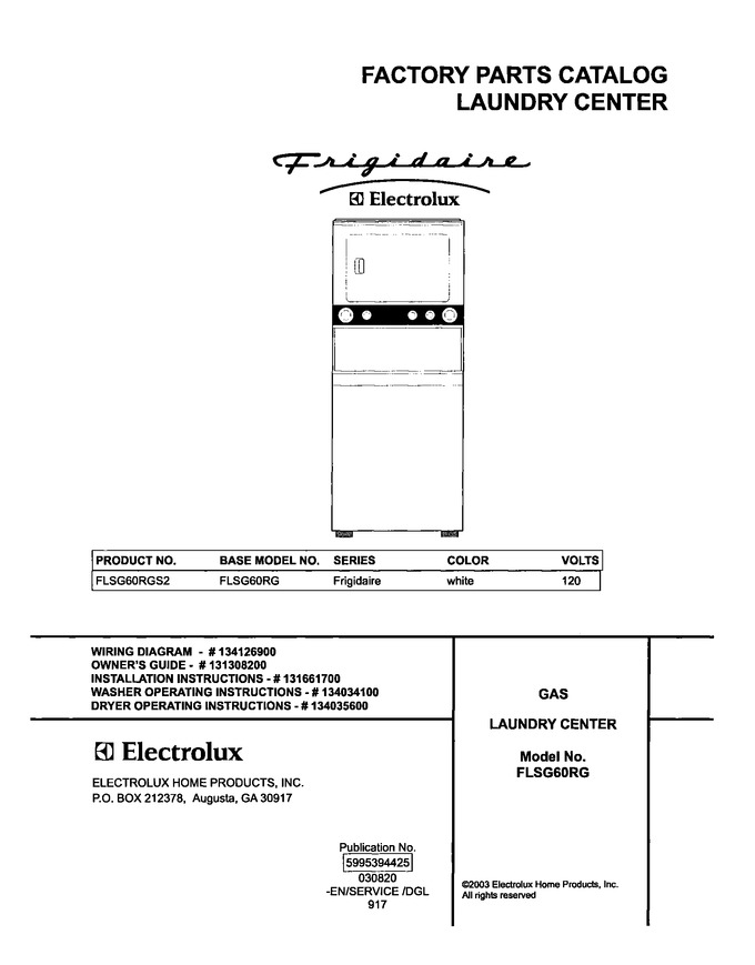 Diagram for FLSG60RGS2