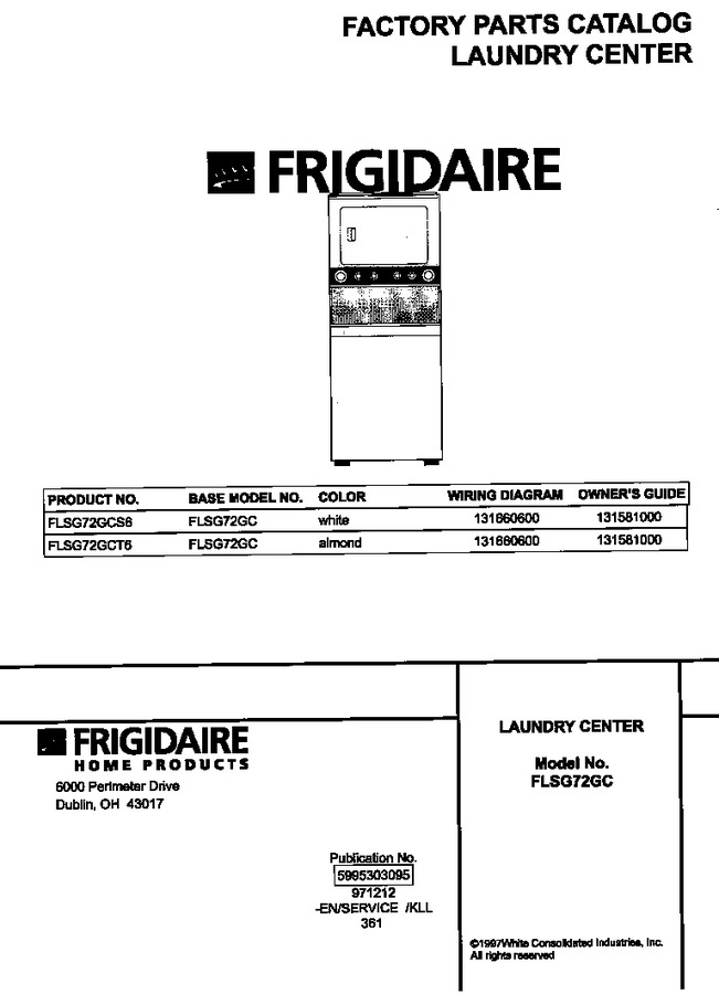 Diagram for FLSG72GCS6