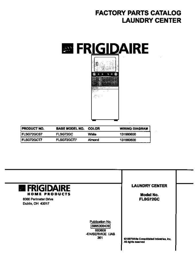 Diagram for FLSG72GCS7
