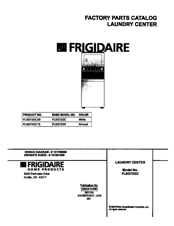 Diagram for FLSG72GCT9