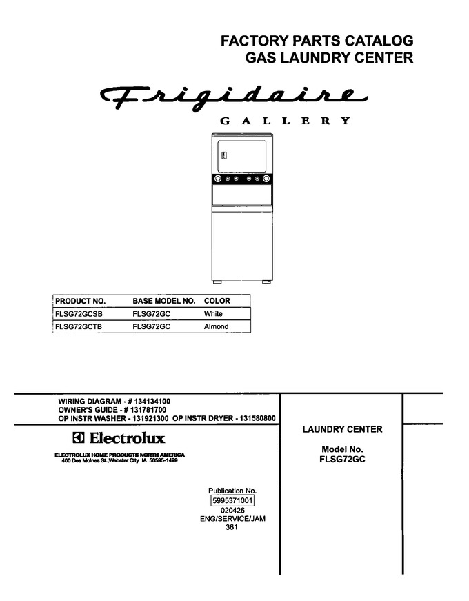Diagram for FLSG72GCSB