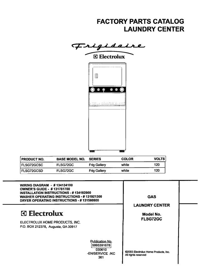 Diagram for FLSG72GCSC