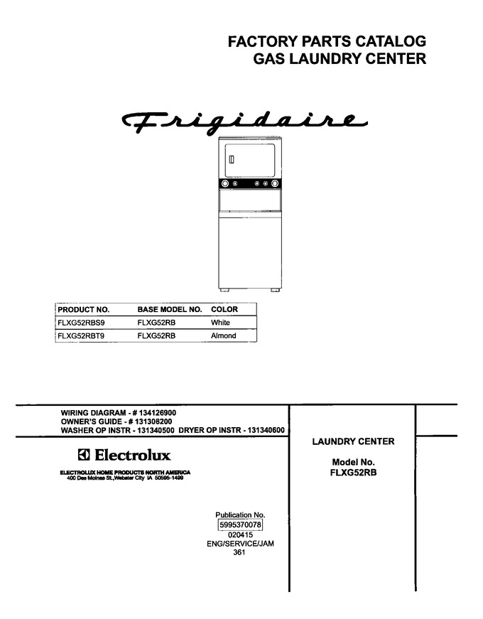 Diagram for FLXG52RBT9