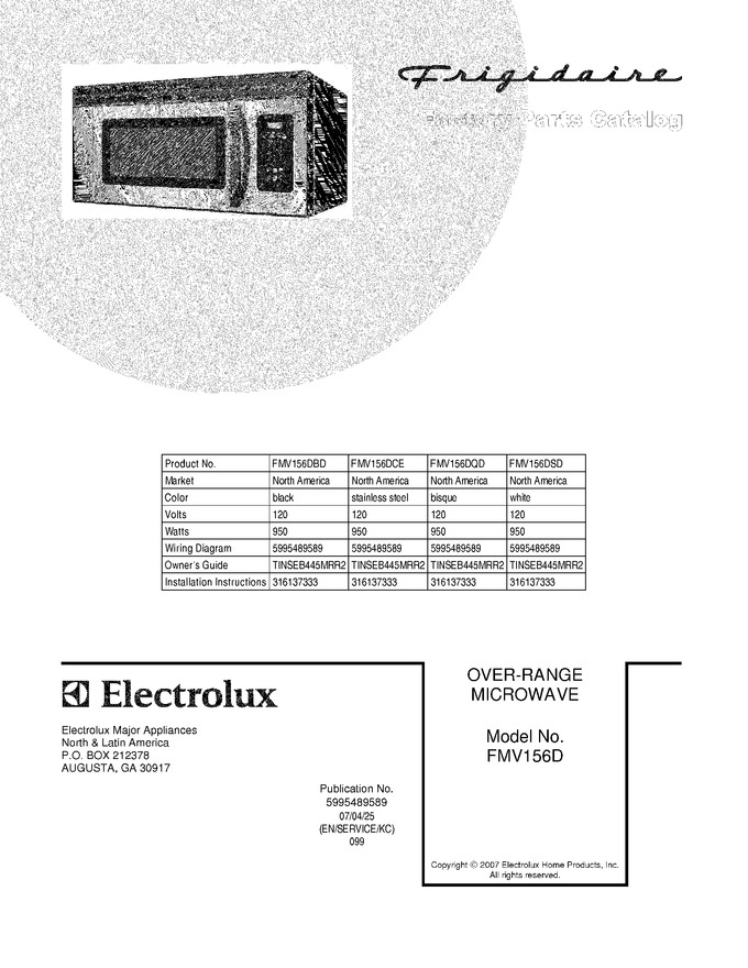 Diagram for FMV156DCE