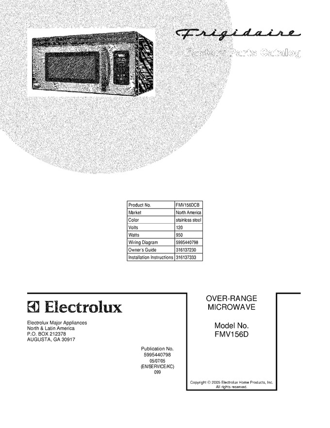 Diagram for FMV156DCB