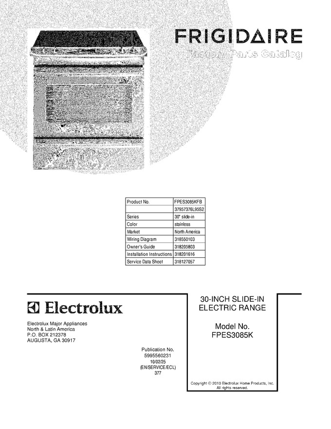 Diagram for FPES3085KFB