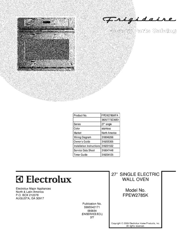 Diagram for FPEW2785KFA