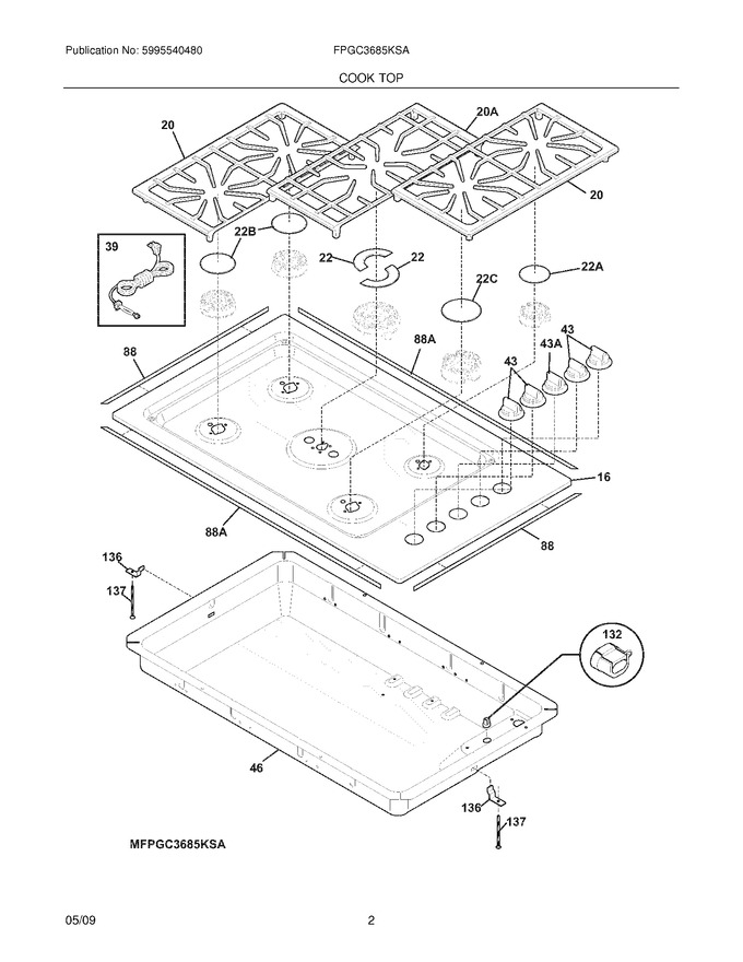 Diagram for FPGC3685KSA