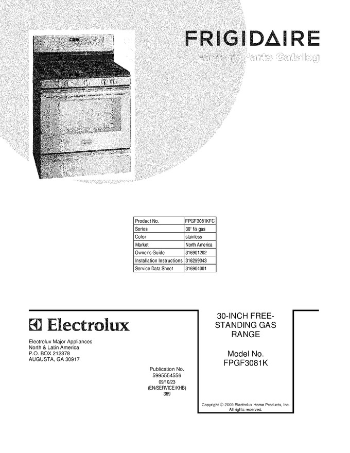 Diagram for FPGF3081KFC