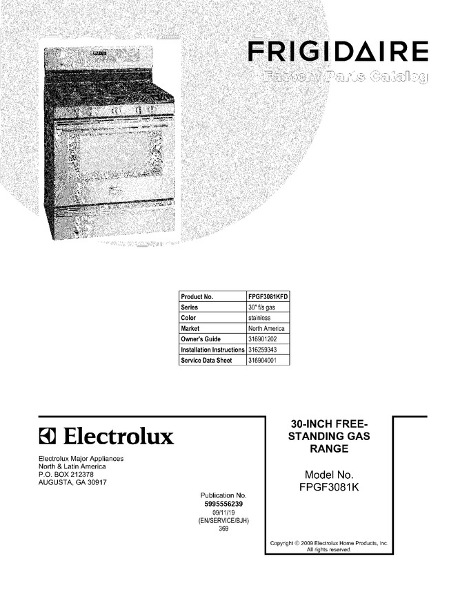 Diagram for FPGF3081KFD