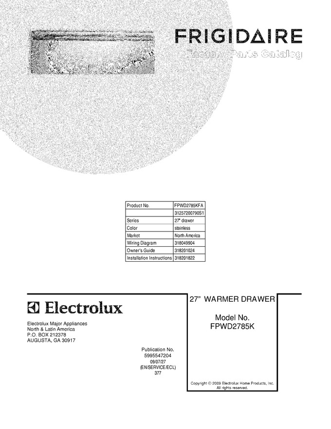 Diagram for FPWD2785KFA