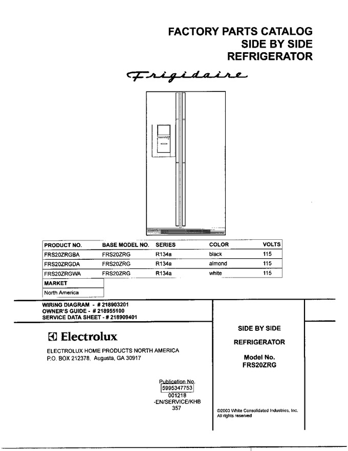 Diagram for FRS20ZRGWA