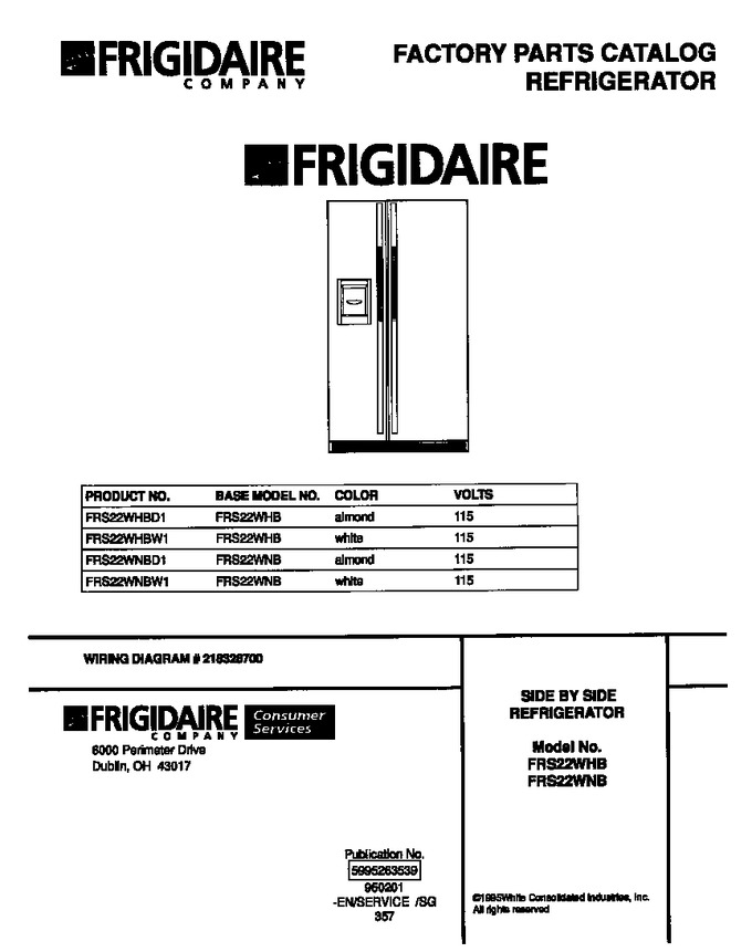 Diagram for FRS22WHBW1