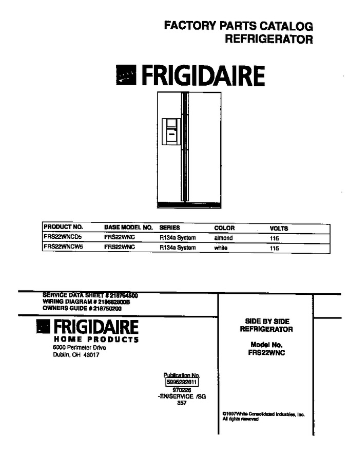 Diagram for FRS22WNCW5
