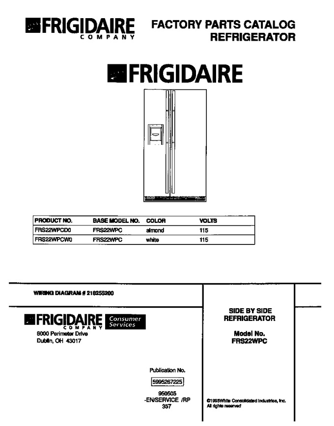 Diagram for FRS22WPCW0