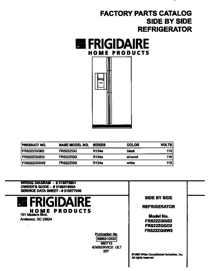Diagram for FRS22ZGGW2