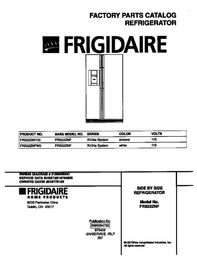 Diagram for FRS22ZNFW0