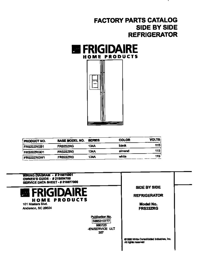 Diagram for FRS22ZRGW1