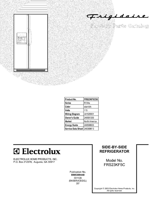 Diagram for FRS23KF5CS0