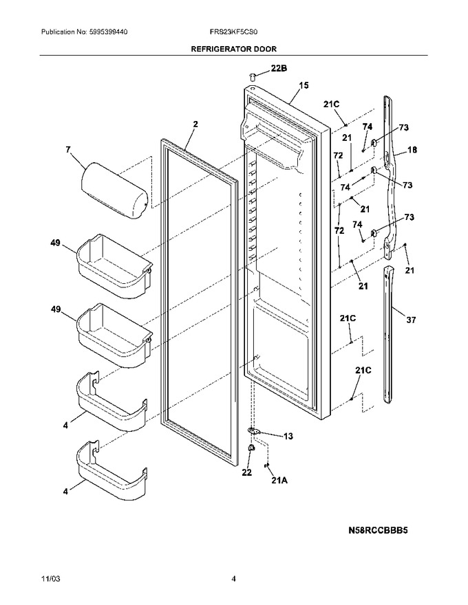 Diagram for FRS23KF5CS0