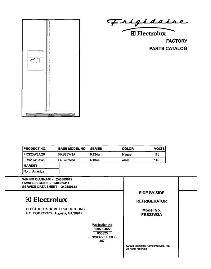 Diagram for FRS23W3AQ9