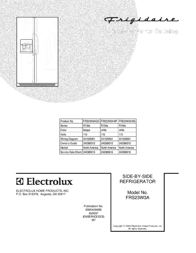 Diagram for FRS23W3AQG